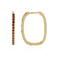Orecchini in argento con Zircone Mogano