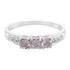 Anello in argento con Zaffiro Rosa