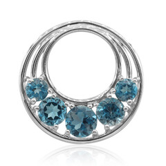 Ciondolo in argento con Topazio Blu Londra