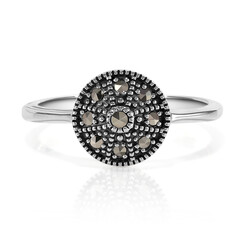 Anello in argento con Marcassite