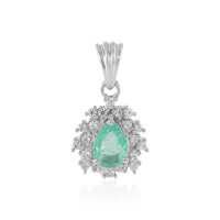 Ciondolo in argento con Smeraldo Colombiano