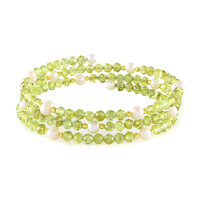Bracciale in acciaio con Ematite Dorata (Riya)