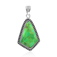 Ciondolo in argento con Turchese Kingman Mohave Verde (Art of Nature)