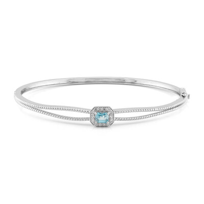Bracciale in argento con Zircone Blu