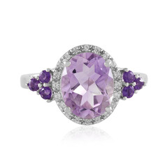 Anello in argento con Ametista Rose de France