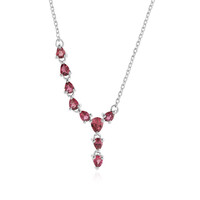 Collana in argento con Tormalina Rosa Brasiliana
