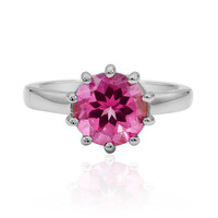 Anello in argento con Topazio Rosa