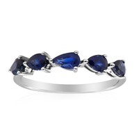 Anello in oro con Zaffiro Ceylon Blu