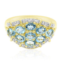 Anello in oro con Acquamarina Santa Maria Africana