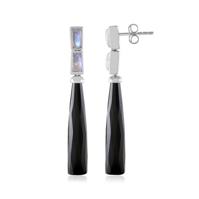 Orecchini in argento con Onice Nero (KM by Juwelo)