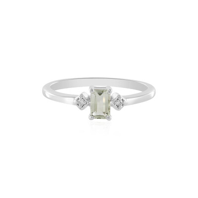 Anello in argento con Ametista Verde