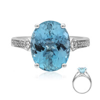 Anello in oro con Acquamarina Brasiliana AAA (AMAYANI)
