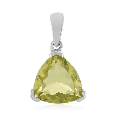 Ciondolo in argento con Quarzo Ouro Verde