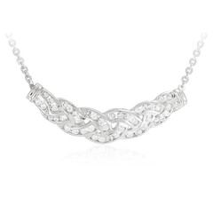 Collana in argento con Topazio Bianco