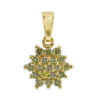 Ciondolo in oro con Diamante Giallo VS1