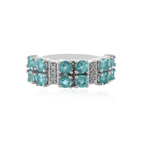Anello in argento con Apatite Blu