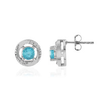 Orecchini in argento con Apatite Blu