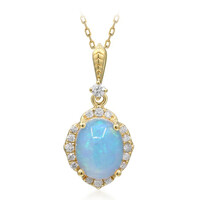 Collana in oro con Opale di Welo AAA