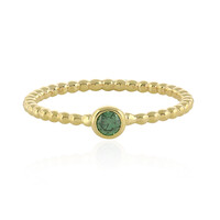 Anello in oro con Diamante Verde
