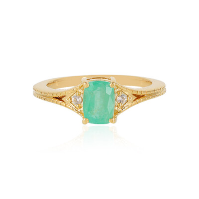Anello in argento con Smeraldo Russo