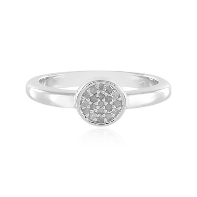 Anello in argento con Diamante PK (J)