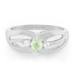 Anello in argento con Cianite Menta