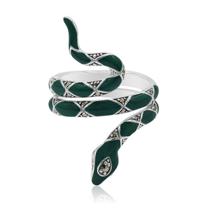 Anello in argento con Marcassite