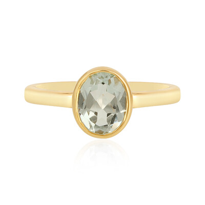 Anello in argento con Ametista Verde
