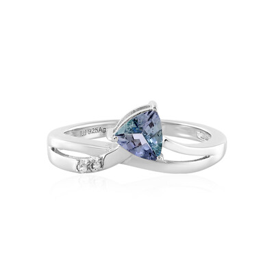 Anello in argento con Tanzanite (non riscaldata)