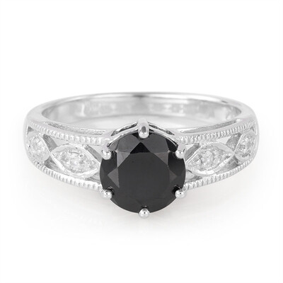 Anello in argento con Spinello Nero