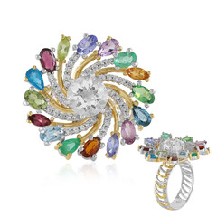Anello in argento con Quarzo Bianco (Gems en Vogue)