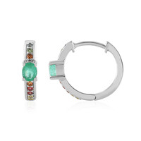 Orecchini in argento con Smeraldo Russo