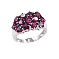 Anello in argento con Granato Tocantin
