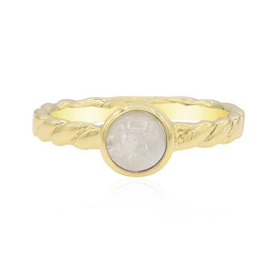 Anello in argento con Pietra di Luna Arcobaleno