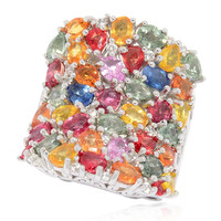 Anello in argento con Zaffiro Fancy (Dallas Prince Designs)