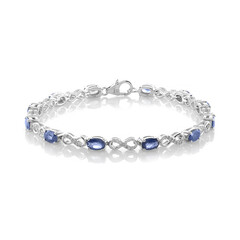 Bracciale in argento con Zaffiro Blu