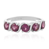 Anello in argento con Rodolite