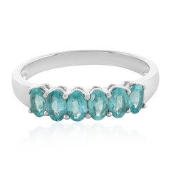 Anello in argento con Apatite Blu