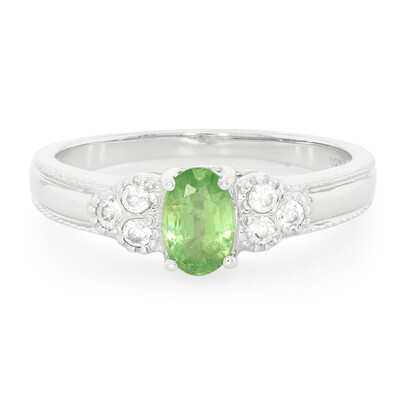 Anello in argento con Cianite Menta