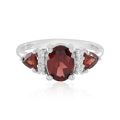 Anello in argento con Granato d’India