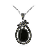 Collana in argento con Onice Nero