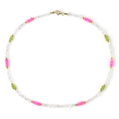 Collana in argento con Ematite Dorata (Riya)