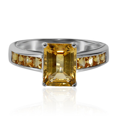 Anello in argento con Citrino