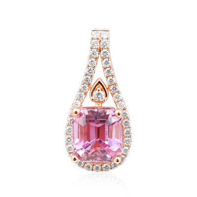 Ciondolo in oro con Kunzite Patroke (AMAYANI)