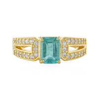 Anello in argento con Apatite Blu
