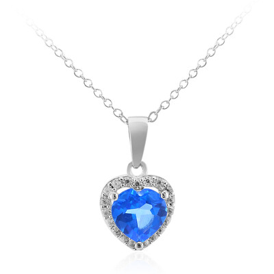 Collana in argento con Topazio Blu Indaco