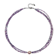 Collana in argento con Perla Keshi