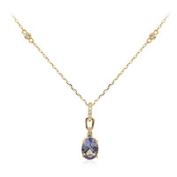 Collana in oro con Tanzanite (non riscaldata) (CIRARI)