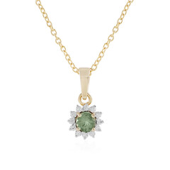 Collana in argento con Apatite Cromo