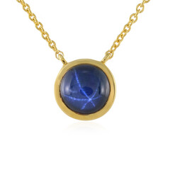 Collana in argento con Zaffiro Stellato Blu